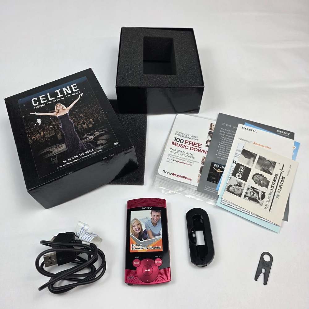 Sony Walkman S Series NWZ-S545 Limited Edition Rare RED